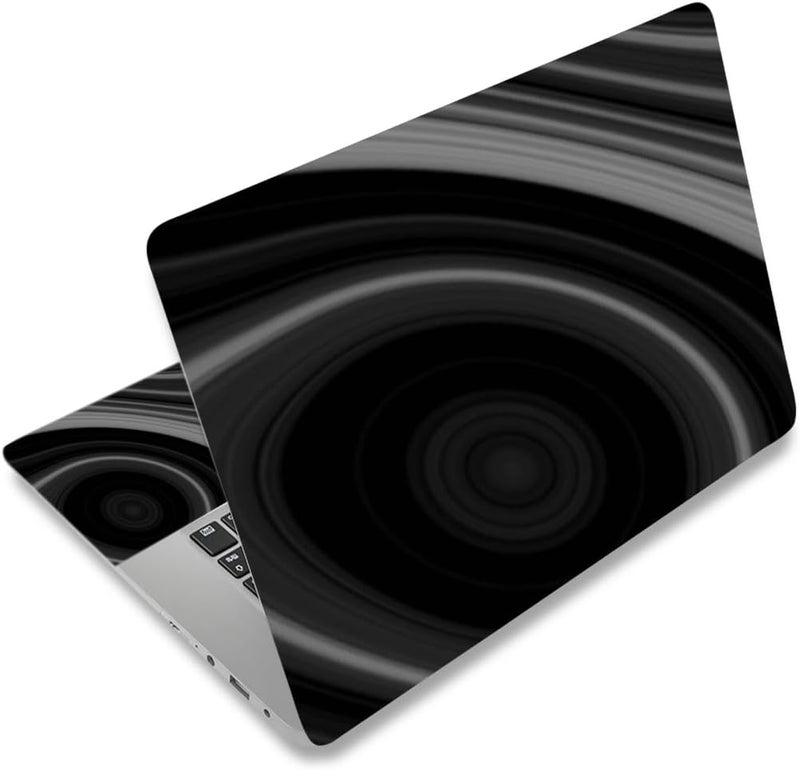 Laptop Stickers Decal,12 13 14 15 15.6 inches Netbook Laptop Skin Sticker Reusable Protector Cover Case for Toshiba Hp Samsung Dell Apple Acer Leonovo Sony Asus Laptop Notebook (Black Vortex)